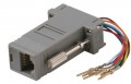 Male DE9 (DB9) to 8P8C Modular Jack RJ45
