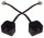 Two Way Telephone Handset Splitter Headset Y