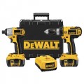 DeWalt DCK274L 18-Volt Cordless Lithium Ion Hammerdrill / Impact Driver Combo Kit