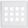 310-212DG Dual Gang 12 Port Keystone Plate