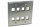 310-208SSDG Dual Gang 8 Port Keystone Plate Stainless Steel