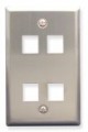 4 Port Keystone Stainless Steel Plate