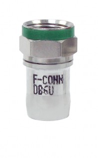 DB6U RG6/6Q "F" Radial Compression Coaxial Connector