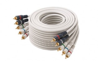 6' Python Component Video Cables RGB Plus Left/Right Audio 5 x RCA