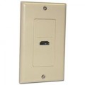 HDMI Wall Plate with Single 90 Degree Connection