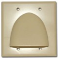 Dual Gang Bulk Wire Bullnose Plate