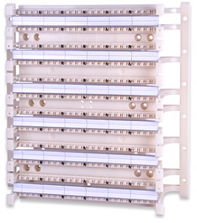 110WB6-288PR-L Category 6 288-Pair 110 Wiring Block With Mounting Legs