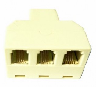 4 Way Telephone Handset Splitter 4 Jacks
