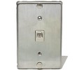 Telephone Wall Phone Mounting Plate 6P4C Stainless Steel