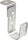 2" J Hook Cable Support Hooks with an Angle Bracket Attachment