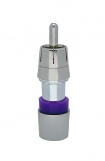 FS15RCA Mini Coax 22-24awg RCA Male Cablepro F-Conn Compression Purple