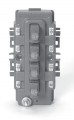 606-27 4 Pair CAT 6 protector pack; 110 termination in / out; with 27V Solid State protectors