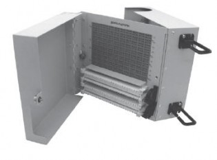 24100-110-M110PC 100 Pair BET with Tri-Fold splice chamber; 110 termination in / out; with 230V Gas Tube protectors
