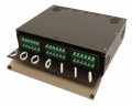 FRM-3RU-6X-TS is a 3 RU 6 Termination Panel 19” or 23” Rack Mount Fiber Distribution Unit