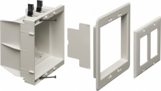 DVFR2 Dual Gang Indoor Recessed Box Power or Low Voltage