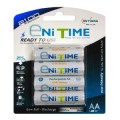 Yuasa Enitime AA 2100mAh Ni-MH Pre-Charged Rechargeable Batteries 4 Pack
