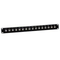 12LC-FT 24 Fiber (12 Duplex) LC MM Feed Thru Patch Panel 19