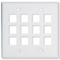 310-212DG Dual Gang 12 Port Keystone Plate