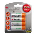 Yuasa AA 2700mAh Ni-MH Rechargeable Batteries (4 in 1 Blister Pack)