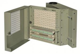 1880ECA1-100 100 Pair 110 Termination in -110 out w/ Splice Chamber & Cover Building Entrance Protector