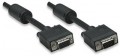 25' SVGA Monitor Cable HD15 Male to HD15 Female with Ferrite Cores