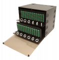 FRM-8.5RU-24X-TS is an 8.5 RU 19” or 23” Rack Mount Fiber Distribution Unit LIU