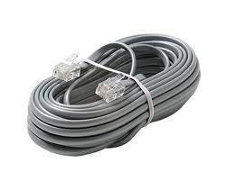 Modular Telephone Line Cord 25' 6P6C