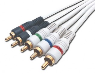50' Python Component Video Cables RGB Plus Left/Right Audio 5 x RCA