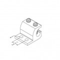 40167-001 Two Mounting Hole Ground Terminal Block for Racks