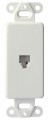 Decora Style Single Telephone Jack Insert