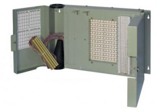 1890ECM1-100 100 Pair MS2 Termination in -66 out w/ Splice Chamber & Cover Building Entrance Protector