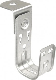 2" J Hook Cable Support Hooks with an Angle Bracket Attachment