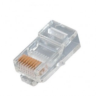 300-068 Modular Line Cord Plug 8P8C RJ45 for Flat Cable