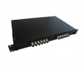 12 Port Rack Mount Fiber Enclosure Pre-Loaded with SC MM Connectors