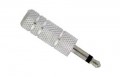 3.5 mm, Silver Metal, Audio Plug for Microphone Extensions