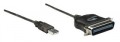 317474 USB to Parallel Printer Converter USB A to Cen36 Male 6'