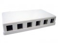 Keystone Empty Surface Mount Box 6 Port