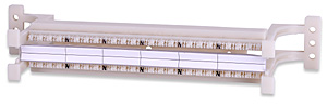 110WB6-48PR-L Category 6 48-Pair 110 Wiring Block With Mounting Legs