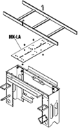MK-LA Cable Ladder Adapter for MK Series Racks