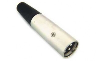 3C XLR Plug with Strain Relief Microphone