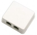 Data Dual Surface Box with Circuit Board Cat5E Jack Installed