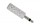 3.5 mm, Silver Metal, Audio Plug for Microphone Extensions
