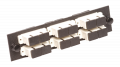 MSC-12-MM-P-BLK  Adapter panel with 6 Duplex SC/PC Adapters, Multi Mode, Black