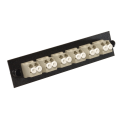 MLC-12-MM-P-BLK Loaded LC MM Phosphorous Bronze Duplex 6 Pack Panel