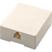 Modular Telephone Surface Mount Jack 6P4C
