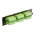 MSCA-12-SM-C-BLK Adapter Panel with 6 Duplex SC/APC Adapters Multi Mode Black