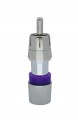 FS15RCA Mini Coax 22-24awg RCA Male Cablepro F-Conn Compression Purple