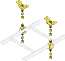 CLH-5/8CHK 5/8 Slotted Ladder Ceiling Hanger Kit, 1 Pair