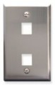 2 Port Keystone Stainless Steel Plate