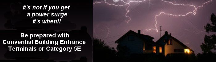 Building Entrance Terminals Protectors Surge Lightning
